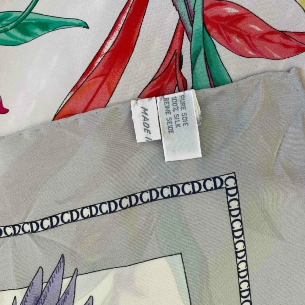 DIOR authentic Silk Scarf/Wrap -35”x35” 100% silk Made in Italy